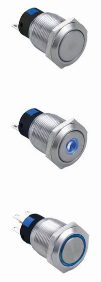 LED metal pushbutton switch