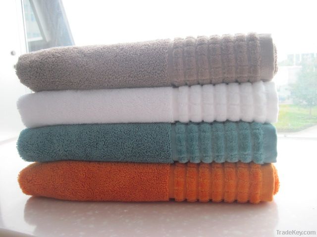 100% combed cotton terry solid towels