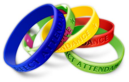 Cheap all kinds of silicone rubber custom bracelets in stock