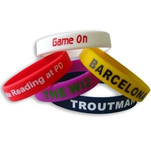 Cheap all kinds of silicone rubber custom bracelets in stock