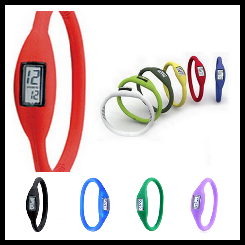 Hot sell silicone wrist ion sport watch