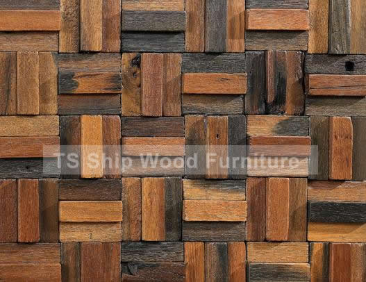 Ship Wood Mosaic, wooden Mosaic Tile