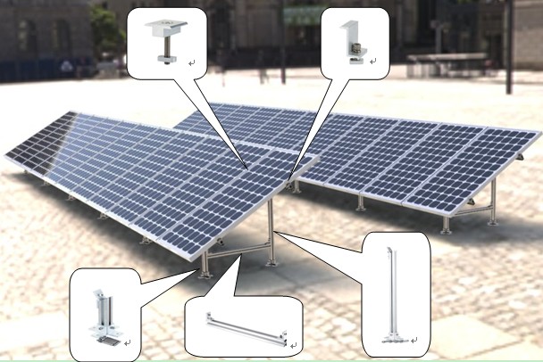 solar mounting system--for flat roof and ground