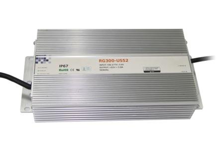 300W High Efficiency LED Power Supply with 3yrs Warranty and IP67 Desi