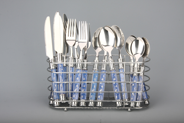 Stainless Steel Cutlery Set with Plastic Handle