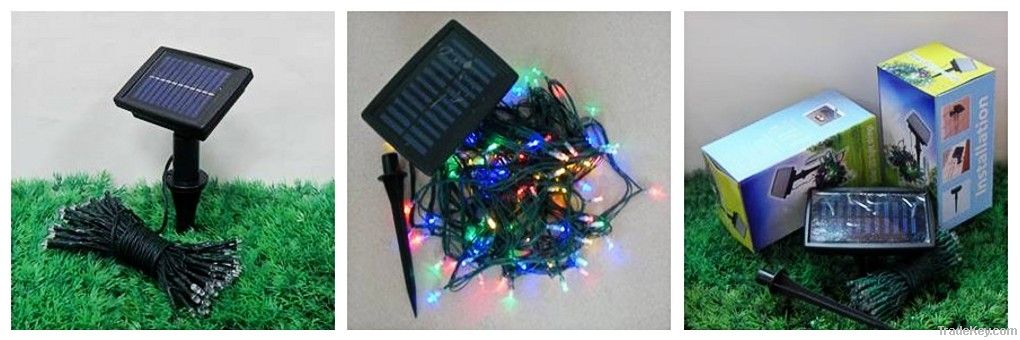 led solar string light/String Coloured Solar Lights