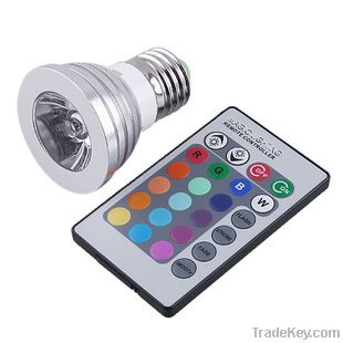 LED RGB Spotlight E27 (3W)