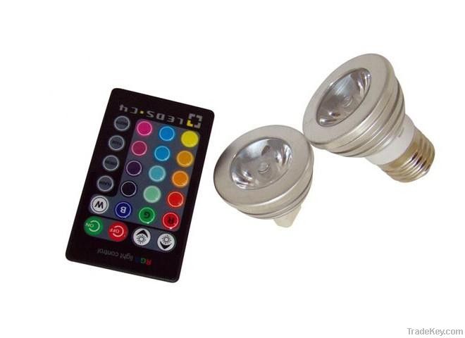 LED RGB Spotlight E27 (3W)