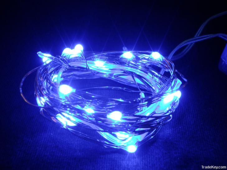 led copper string light with battery