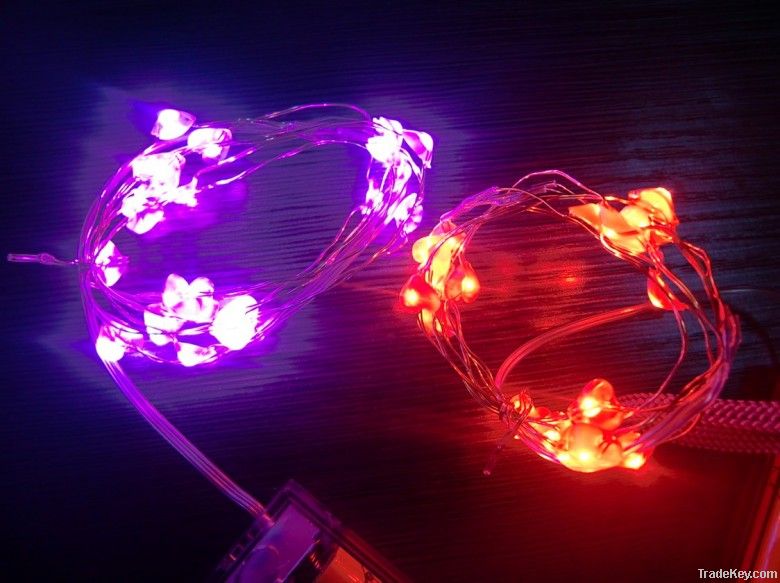 AA battery operated mini led copper wire string lights