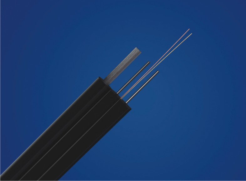 Self-supporting FRP simplex (duplex) FTTH drop fiber optic cable