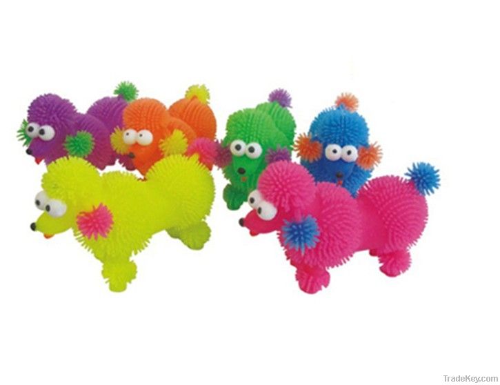 puffer ball, animal ball, squeeze ball, squishy ball, flashing toy