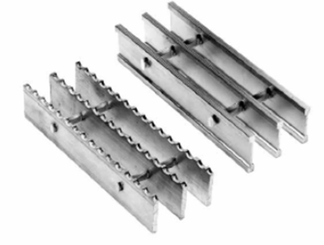 Swaged I-Bar aluminum grating