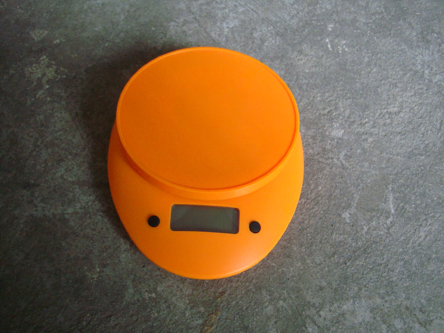 Orange Electronic Kitchen Scale