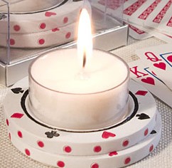 white tealight candle