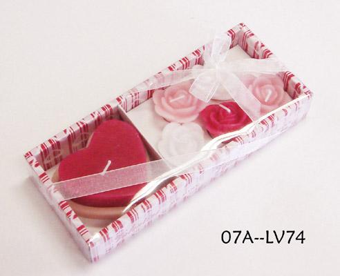 Valentine decorative candle