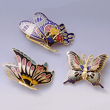 Cloisonne Brooches