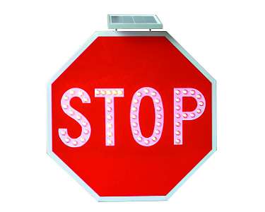 SOLAR TRAFFIC SIGNS "STOP"