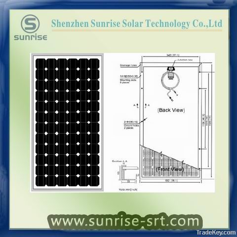 250W monocrystalline solar panel for off-grid solar system