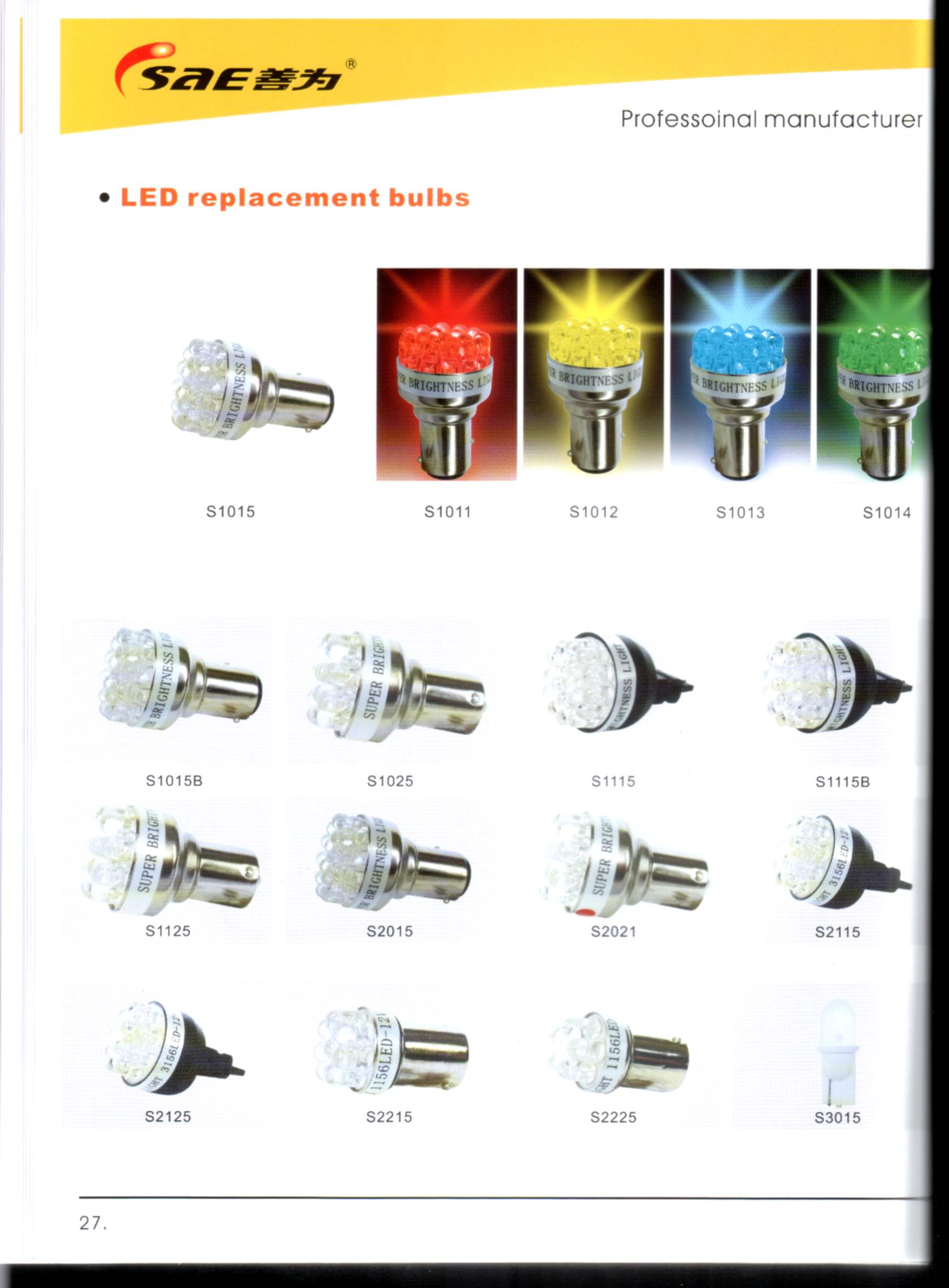 fog lamps,  halogen bulbs and LED