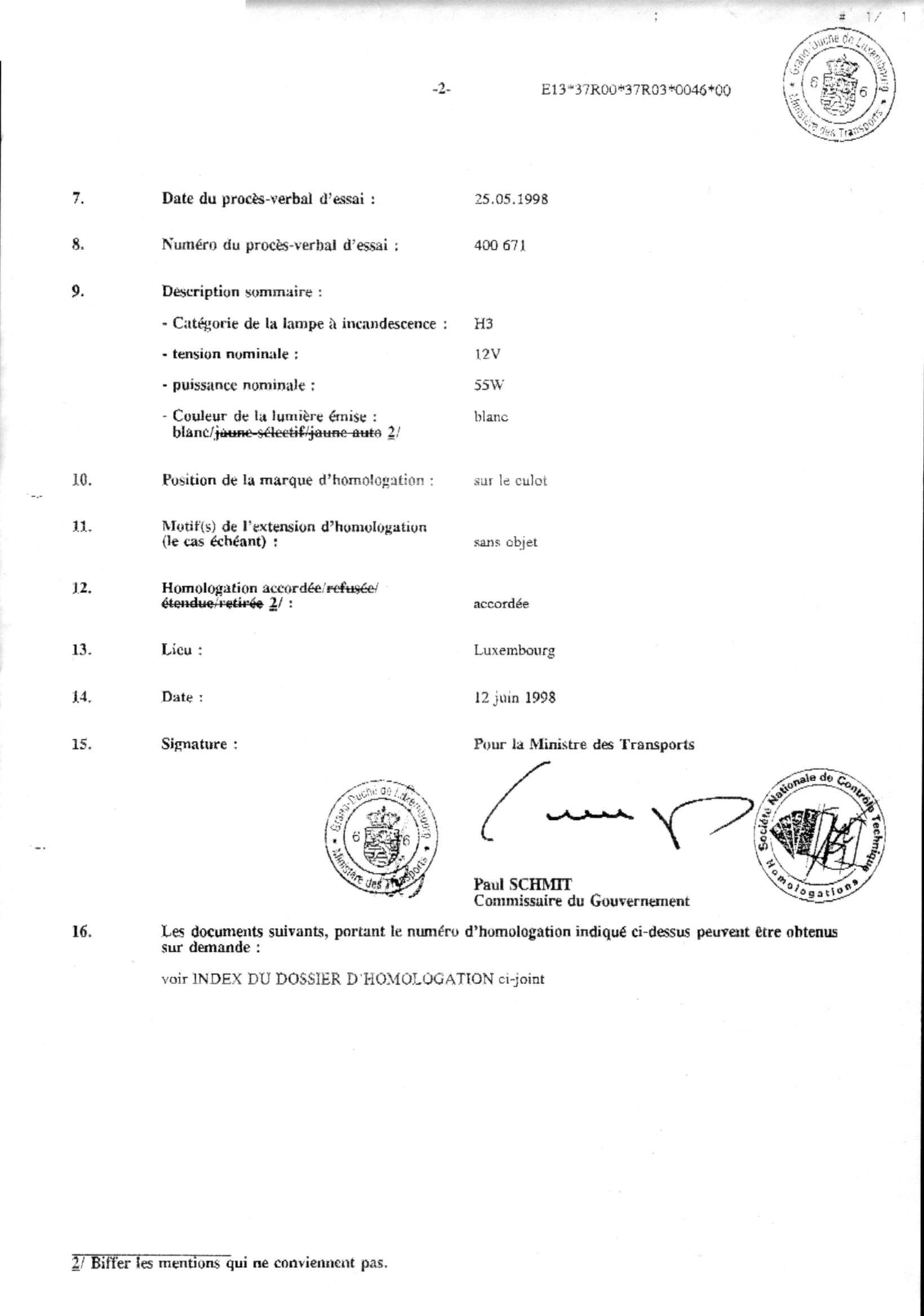 E-Mark and ISO certificate and some of the products