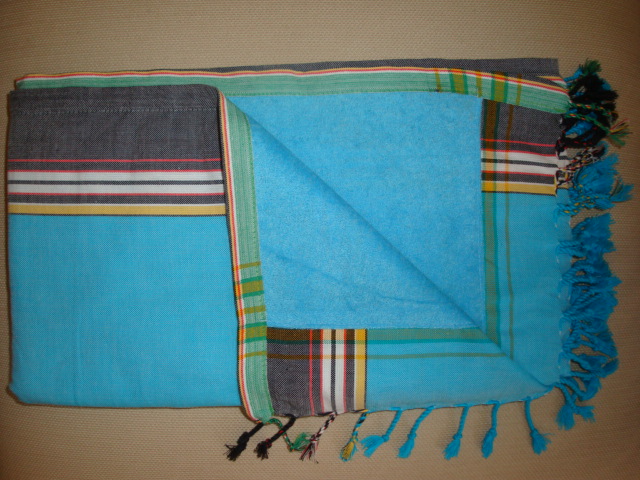Kikoy towel blue