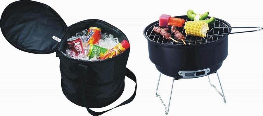 2 in 1 bbq grill with cooler bag