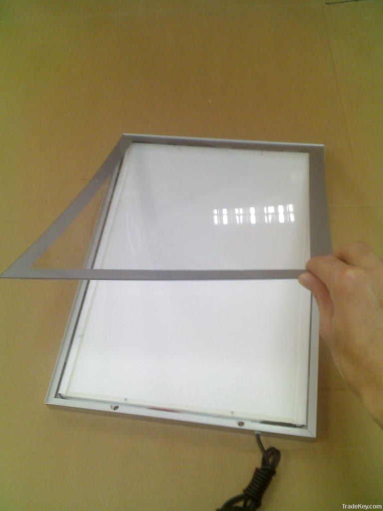 Magnetic suck open LED slim light box