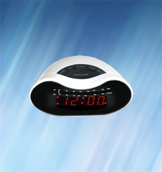 0.6" AM/FM LED Alarm Clock Radio