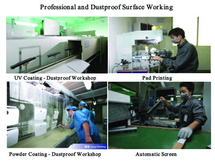 Dustproof Surface Working Service - Coating, Painting, Silk screening,