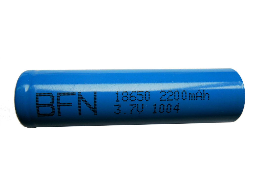 Li-ion battery 18650 3.7V 2200mAh