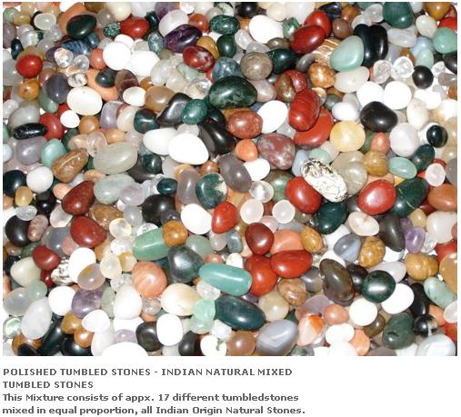 natural mix tumbled stones polished