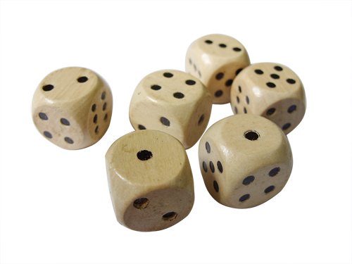 wooden dice