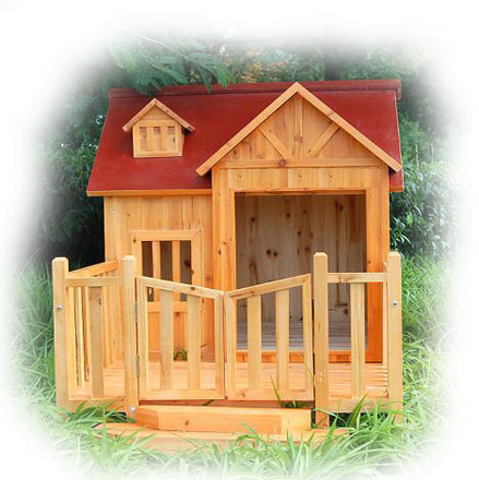 pet products-wooden pet house