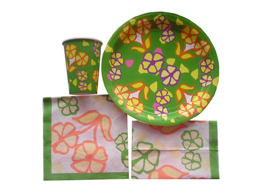 paper table ware-green