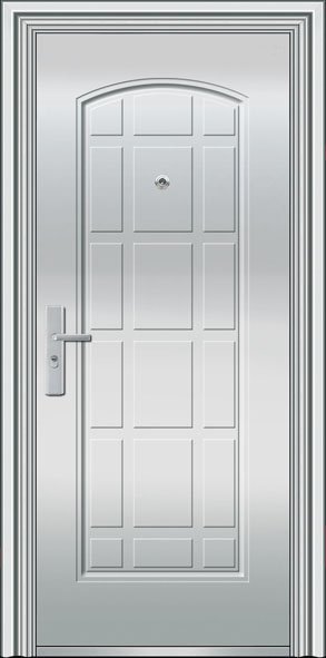 Stainless-steel door