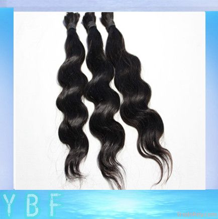 100% virgin human hair bulk body wave braiding hair bulk black hair