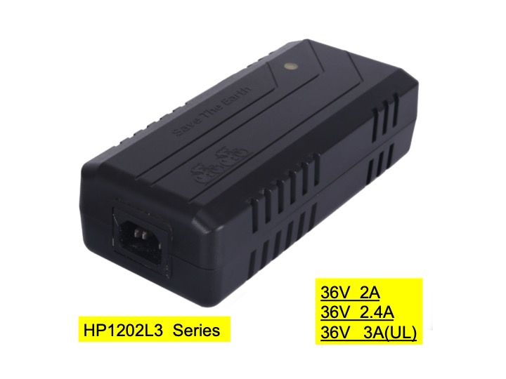 HP1202L3(10S) 36V2.4A Lithium Battery Charger for ebike&e-scooter& golf trolley