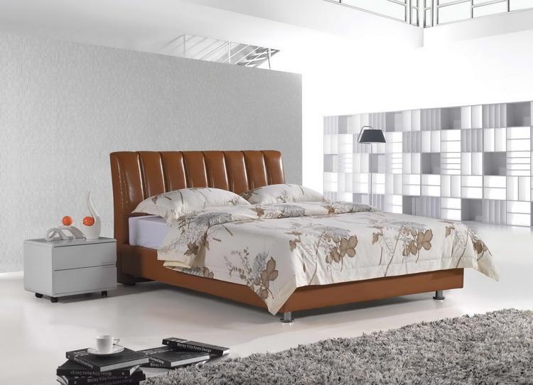 PU leather bed