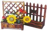 wooden  planter