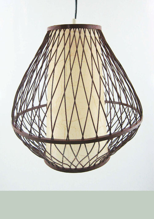 Bamboo pendant lamps