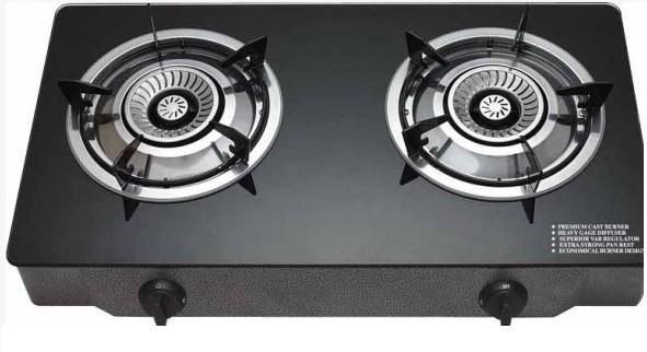 cheap and nice Glass top gas stove two burners