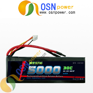 22.2V 5000mAH 30C li-po rc battery