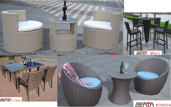 bar and coffee rattan set