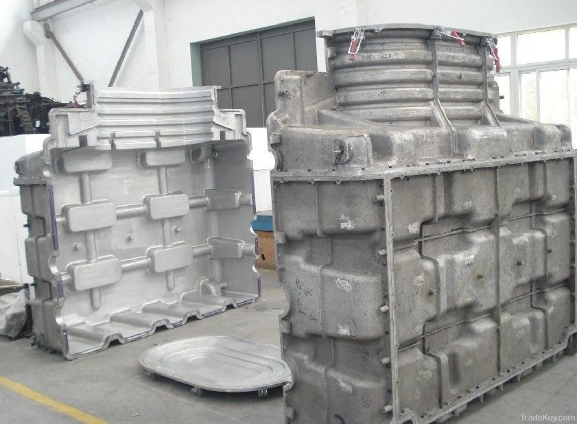 CNC rotational aluminium molds , fabricated casting moulds
