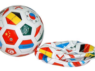 flags printing soccer toy