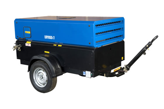 Portable diesel compressor 88cfm 187cfm atlas copco series