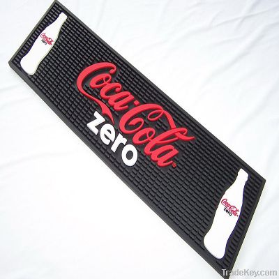 2013 hot soft pvc customized logo bar mat anti slip function