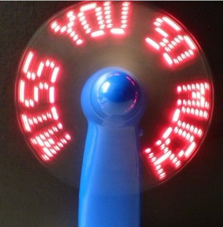computer peripheral Mini LED message usb fan