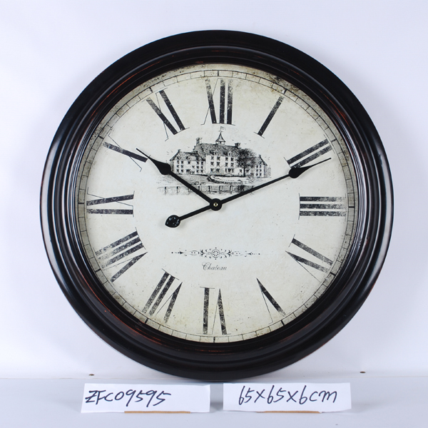 antiqued metal clock